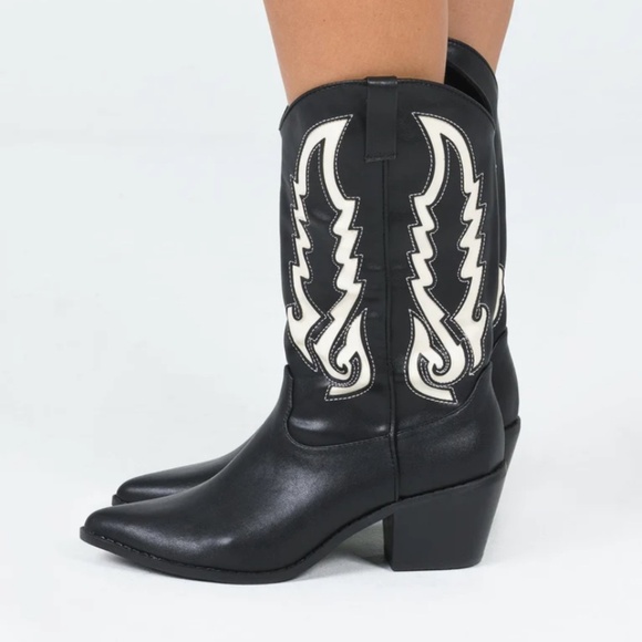BILLINI NORVA BOOTS BLACK / BONE - Picture 1 of 8